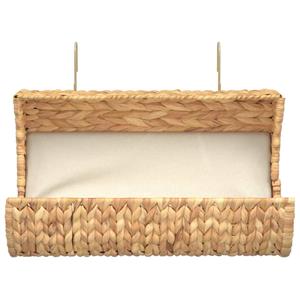 vidaxl Kattenbed met kussen 37x20x20 cm waterhyacint