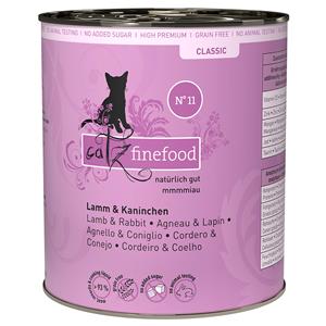 catz finefood Blik 6 x 800 g Kattenvoer - Lam & Konijn