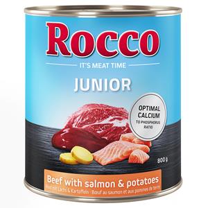 Rocco Junior 6 x 800 g - Rund met Zalm & Aardappelen