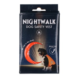 Nightwalk Dog Safety Vest Orange M
