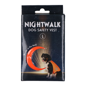 Nightwalk Dog Safety Vest Orange L