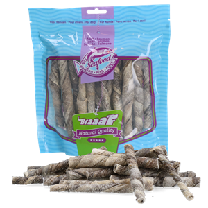 Braaaf Zalm Kauwrollen - 12 cm - 12 cm (175 g)