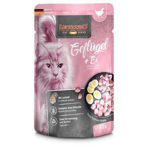 Leonardo Finest Selection Zakjes 16 x 85 g Kattenvoer - Gevogelte & Ei