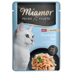 24x100g Miamor Fijne Filets in Saus Tonijn natvoer voor katten