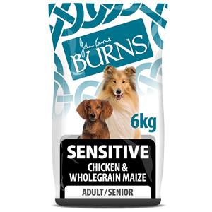 Burns Adult & Senior Sensitive - Kip & Volkoren Maïs - 6kg