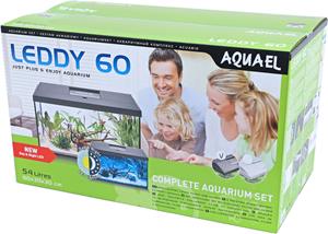 Aquael Leddy 60 Day&Night Zwart - Compleet Aquarium Startpakket met Dag/Nacht LED