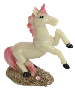De Boon Eenhoorn Wit/Roze 11,5CM