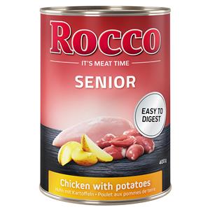 6x400g Senior Senior Kip & Aardappelen Rocco Hondenvoer