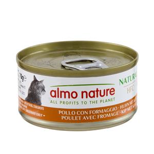 Almo Nature 70g Almo Nature Kattenvoer 6 x 70 g - HFC Natural Kip met Kaas