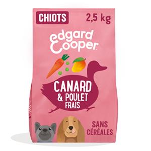 2,5kg Puppy Eend en Kip Edgard & Cooper Hondenvoer