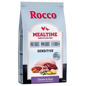 12kg Sensitive Kip & Eend Rocco Mealtime Hondenvoer