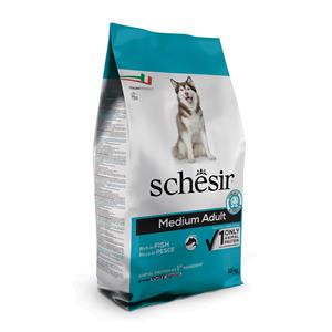 12 kg Schesir Dog Dry Medium/Large Maintenance Fish Droog Hondenvoer