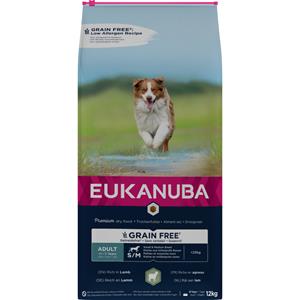 Eukanuba 12kg Lam Grain Free Adult Small/Medium Breed  Hondenvoer