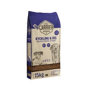 15 kg Carrier Kip & Rijst Hondenvoer Droog