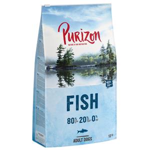 Purizon 12 kg + 1,8 kg gratis! - Graanvrij Hondenvoer - Vis Adult (12 kg) + Single Meat Adult Zalm (6 x 300 g)