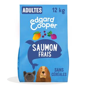 12kg Edgard & Cooper Adult zalm graanvrij - Droog hondenvoer