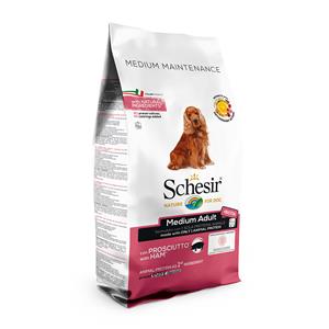 12 kg Schesir Dog Dry Medium/Large Maintenance Ham Droog Hondenvoer