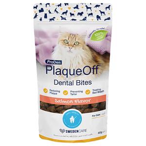 60 g ProDen PlaqueOff croq-bites voor katten zalm