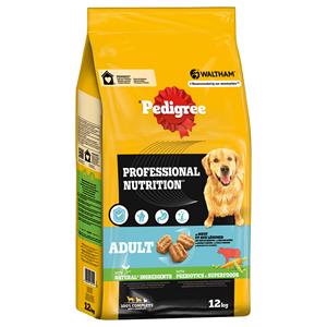 2x 12kg Pedigree Professional Nutrition Adult met Rund & Groente hondenvoer droog