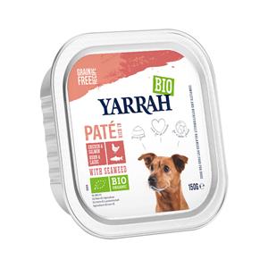 12x Yarrah Bio Hondenvoer Paté Kip&Zalm 150 gr