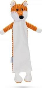Beeztees Flatino Vos Aaron - Hondenspeelgoed - Pluche - Oranje"Wit - 41x22x7,5 cm