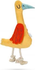 Beeztees Eend Zazie - Hondenspeelgoed - Pluche - Geel - 42x24x10 cm