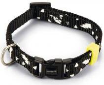 BEEZTEES Thunder - Halsband Hond - Nylon - Zwart - 20-30cmx10mm