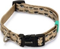 Beeztees Eyes - Hondenhalsband - Nylon - Beige - 35-50cmx20mm