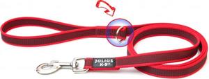 Julius-K9 Hondenriem - 14mm x 1,2m - Met Handvat - Rood