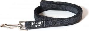 Julius-K9 Hondenriem - 14mm x 1,2m - Met Handvat - Zwart