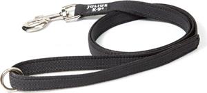 Julius-K9 Hondenriem - 14mm x 1,2m - Met Handvat - Zwart