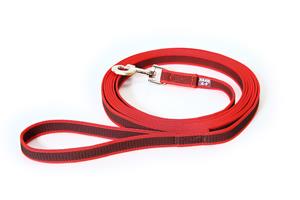 Julius-K9 Lange lijn hond - 20mm x 3m - Met handvat - Rood