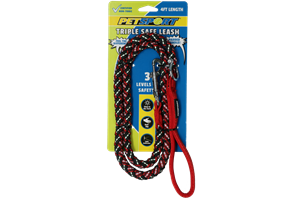 Petsport Triple Safe 4Ft Leash Rood