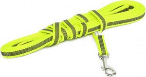 Julius-K9 Lange lijn hond - Antislip - 14mm x 5m - Met handvat - Neon