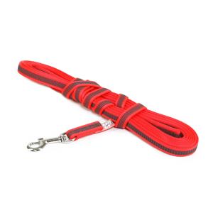 Julius-K9 C&G - Super-grip leash.red/grey.14mm/5m.with handle.max 30kg