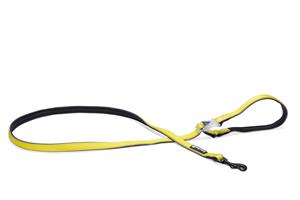 Beeztees safety gear Parinca Premium LED Nylon hondenriem geel 150x2cm