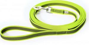 Julius-K9 Lange lijn hond - Antislip - 20mm x 5m - Met handvat - Neon