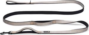 Beeztees Parinca Premium - Hondenriem - Nylon - Lichtgrijs - 300 cm x 25 mm