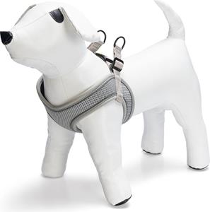 Beeztees Premium Parinca Instaptuig - Hondentuig - Nylon"Neopreen - Grijs - 30-35x1,5 cm