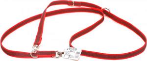 Julius-K9 C&G - Super-grip dressage leash red/grey 20mm/2.2m