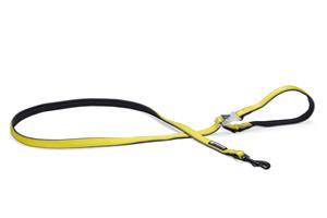 Beeztees safety gear Parinca Premium LED Nylon hondenriem geel 150x2,5cm