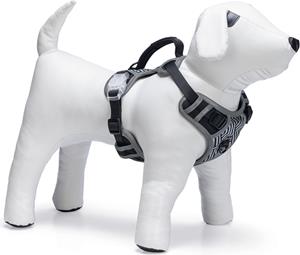 Beeztees Safety Gear Parinca Y-Tuig - Hondentuig - Nylon - Zwart - 76-96 cm x 25 mm
