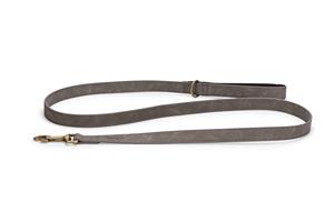 Beeztees Balacron Ax kunstleer hondenriem grijs 180 x 2.5 cm