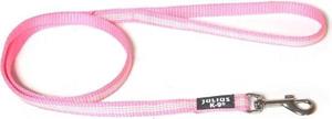 Julius-K9 IDC nylon lijn - met handvat - verstelbaar - 19 mm x 1.8 m - Roze