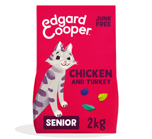 Edgard&Cooper Edgard & Cooper graanvrij kip en kalkoen senior kattenvoer 2kg