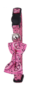 Pawise Cat Collar WBowknot Roze