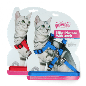 Pawise Kitten Harness Leash-RedBlue