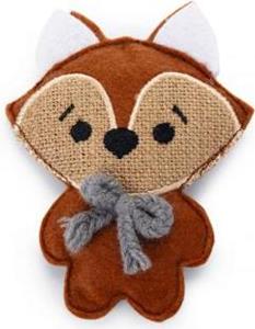 Beeztees Catnip Vos Frey - Kattenspeelgoed - Rood - 11x9 cm