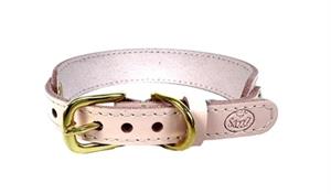 Sazzz halsband hond sweetie leer roze