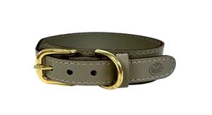 Sazzz halsband hond pioneer leer taupe